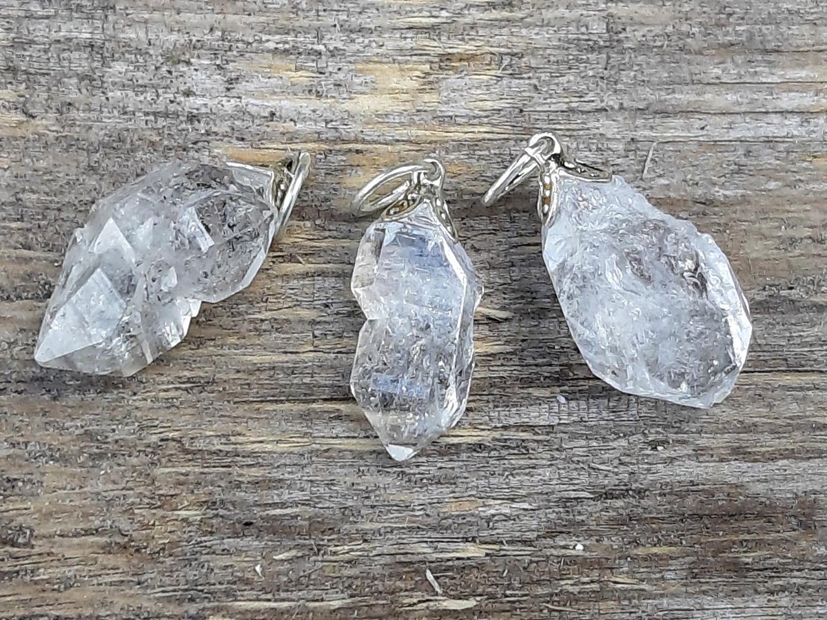 Edelsteen Herkimer diamant hanger